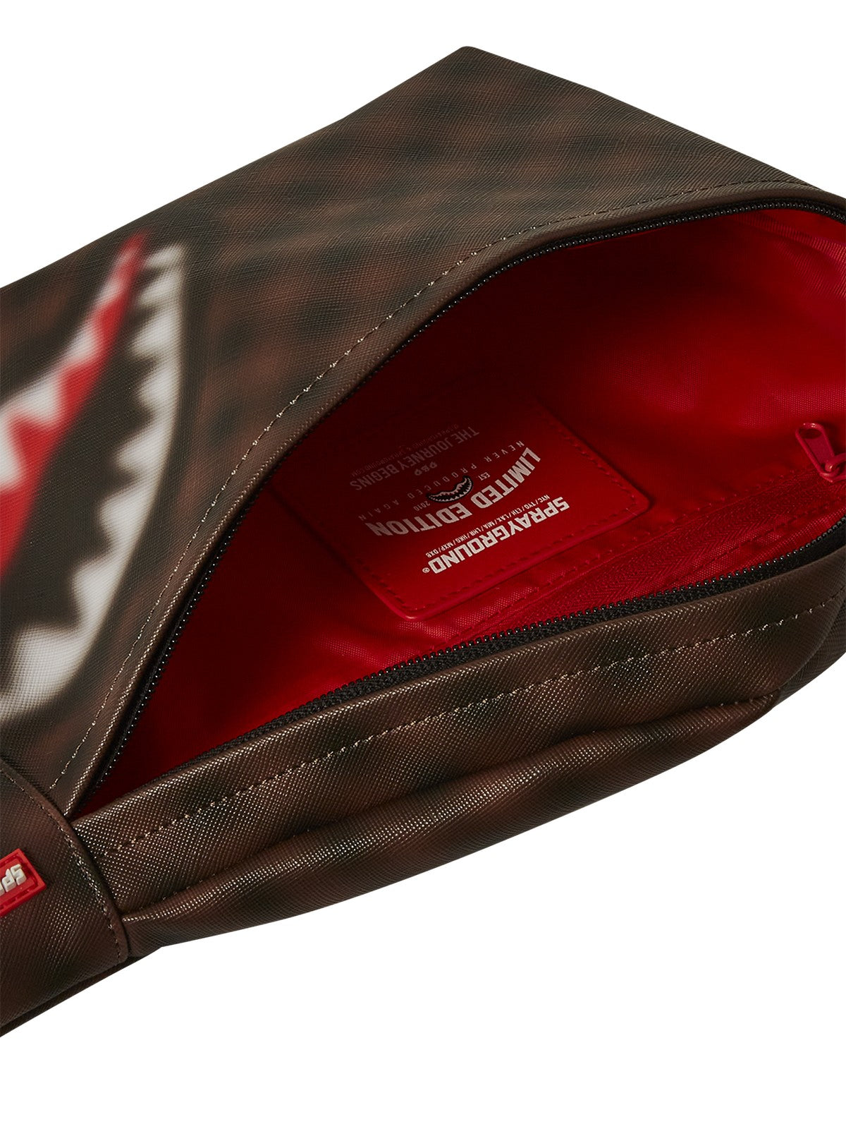 SPRAYGROUND Marsupio Uomo SHARKS IN PARIS BLUR SAVVY CROSSBODY 910B6850NSZ Marrone gioboutiqueweb