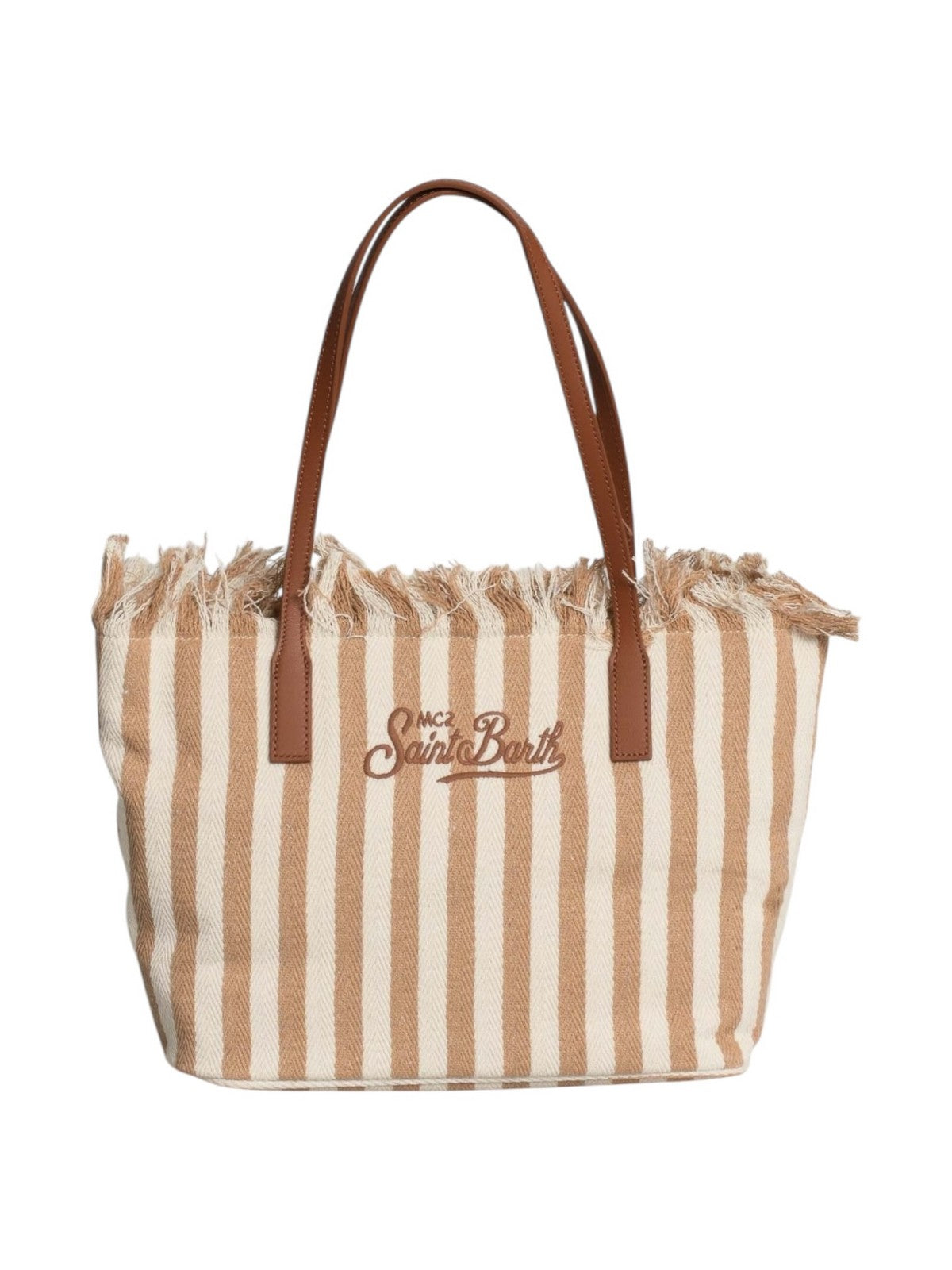 MC2 SAINT BARTH Borsa Donna  CITY BAG MID FRINGE 01763L HB STRIPES 19 EMB