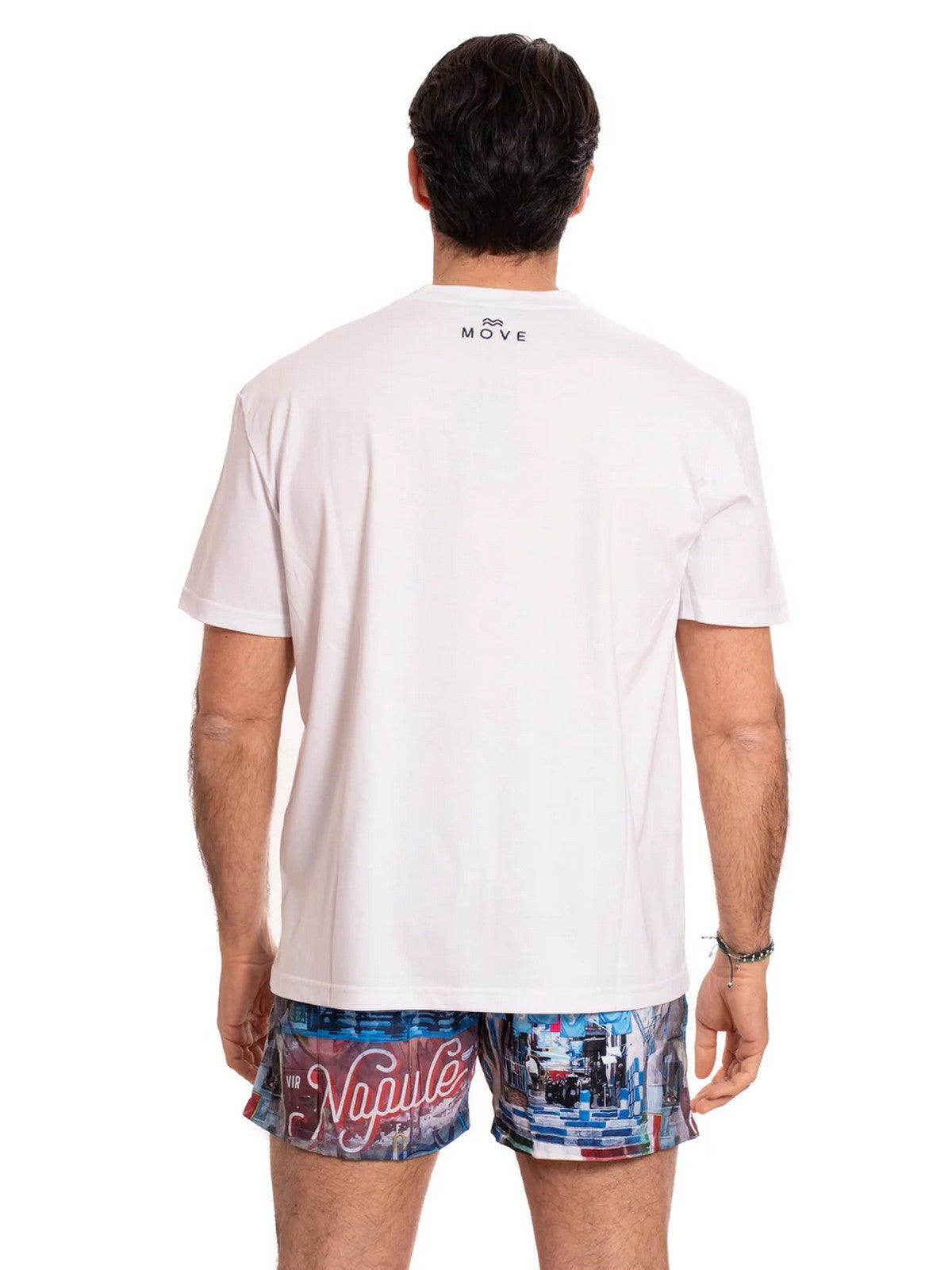 MOVE be different T-shirt Uomo  T-SHIRT VICOLI BIANCO