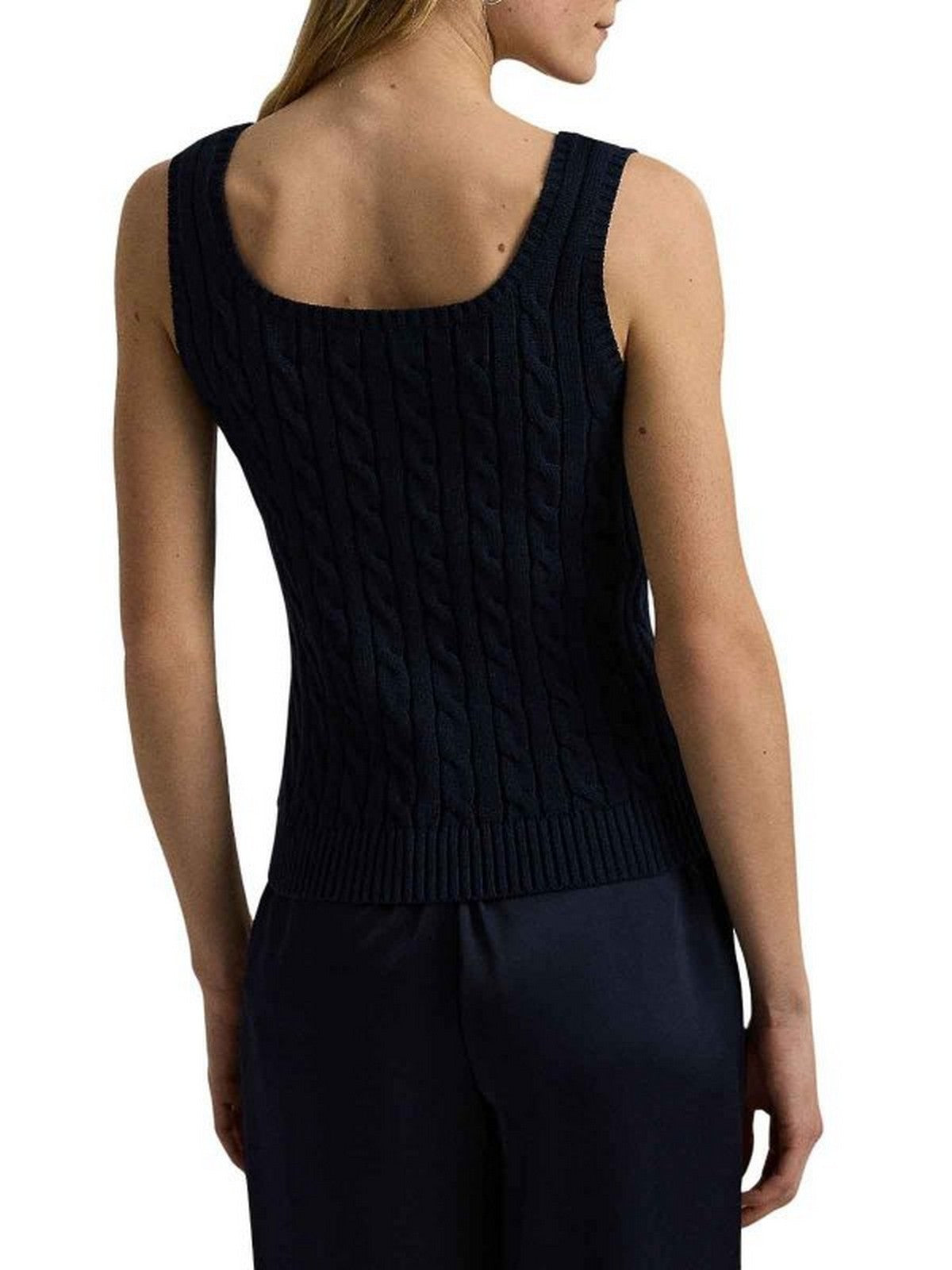 LAUREN RALPH LAUREN Canotta Donna RIDUAN-SLEEVELESS-PULLOVER 200862152 007 LAUREN NAVY