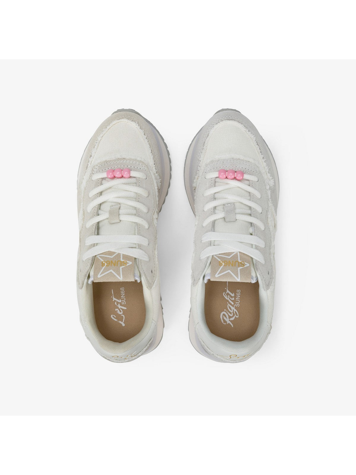 SUN68 Sneaker Donna BIG STARGIRL CANVAS Z35216 31 Bianco gioboutiqueweb