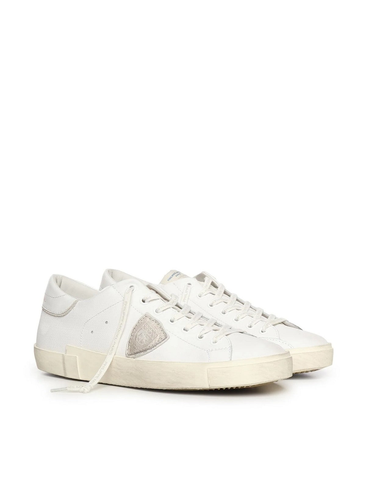 PHILIPPE MODEL Sneaker Uomo Prsx Low Man PRLU FG01 DRAPEAU_BLANC