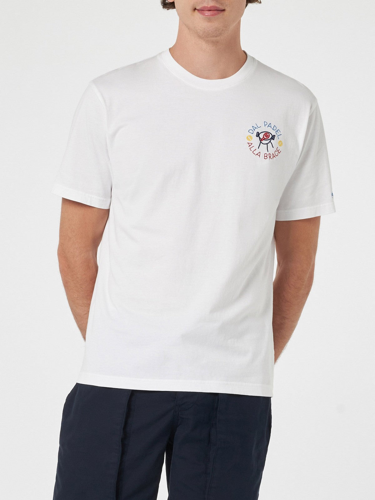 T-shirt MC2 Saint Barth i Pole Portofino 04403F White