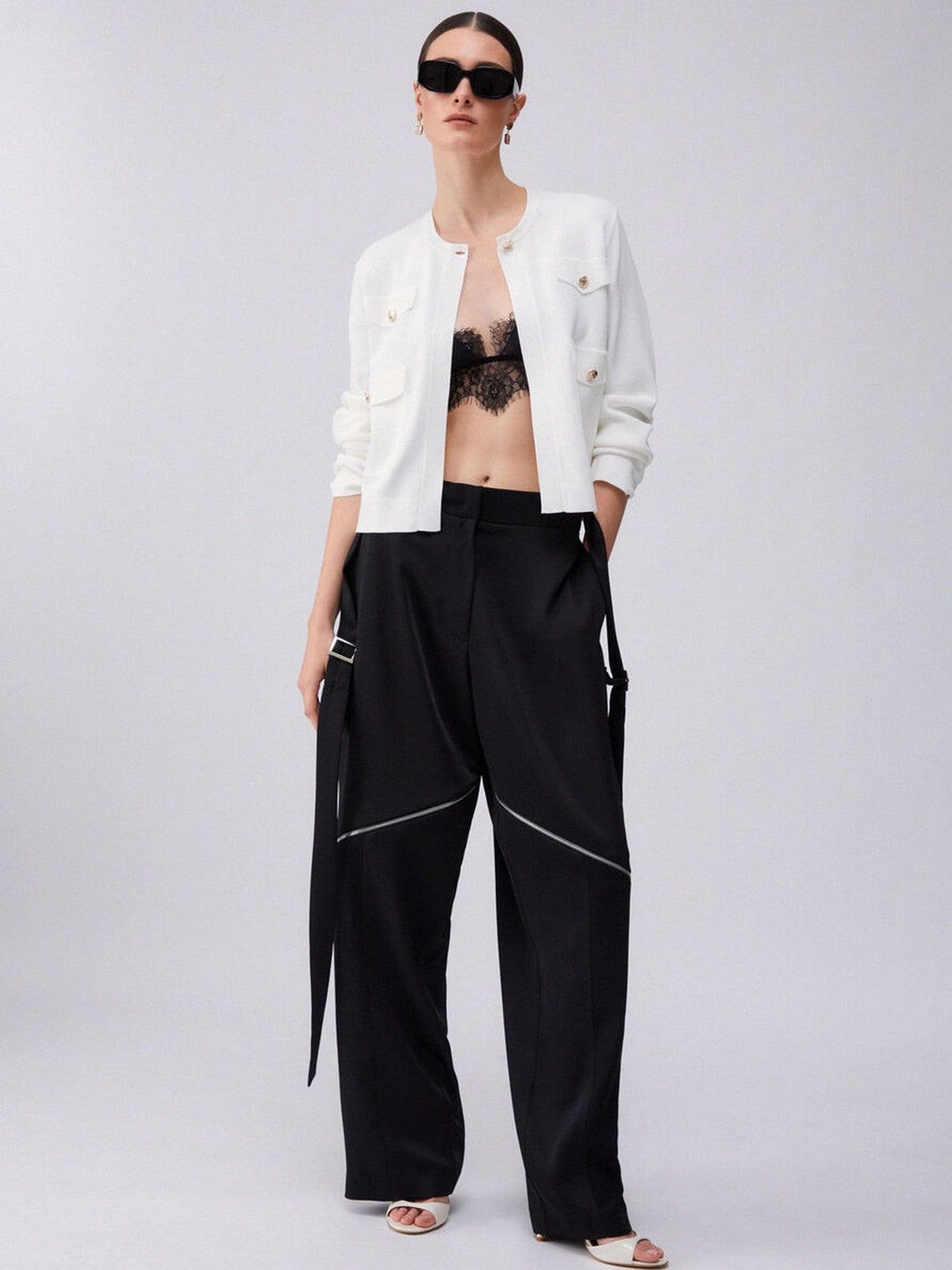 LIU JO BLACK Giacca Donna  CA6198MS55N P9636 Gleam white gioboutiqueweb