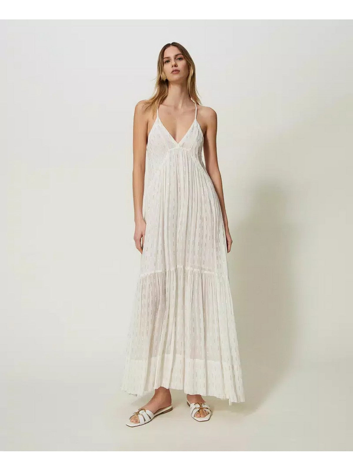 Twinset woman dress 241tt2172 00282 white