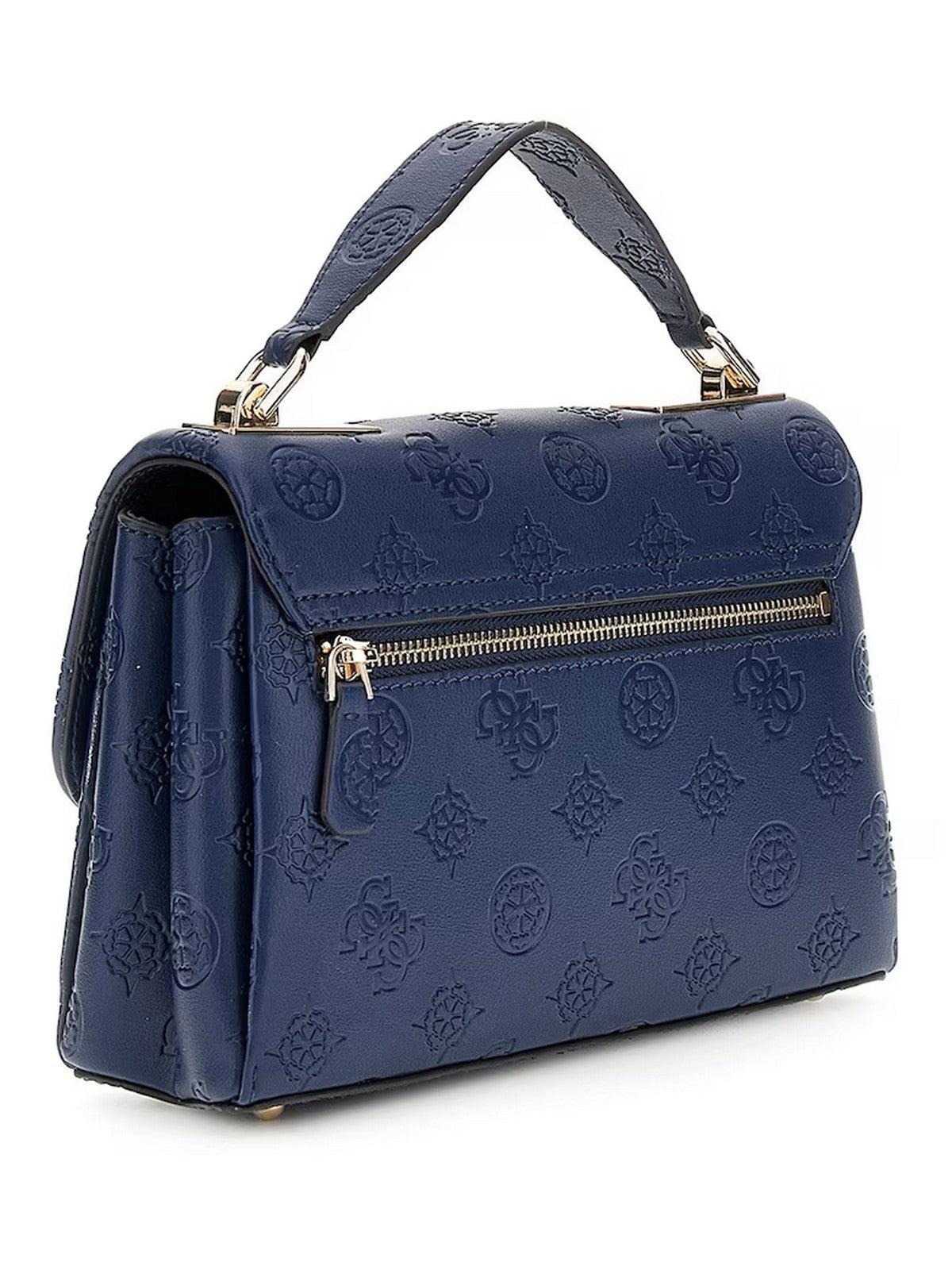 GUESS Borsa Donna TISHA TOP HANDLE FLAP HWPD77 64200 MDL MIDNIGHT LOGO gioboutiqueweb