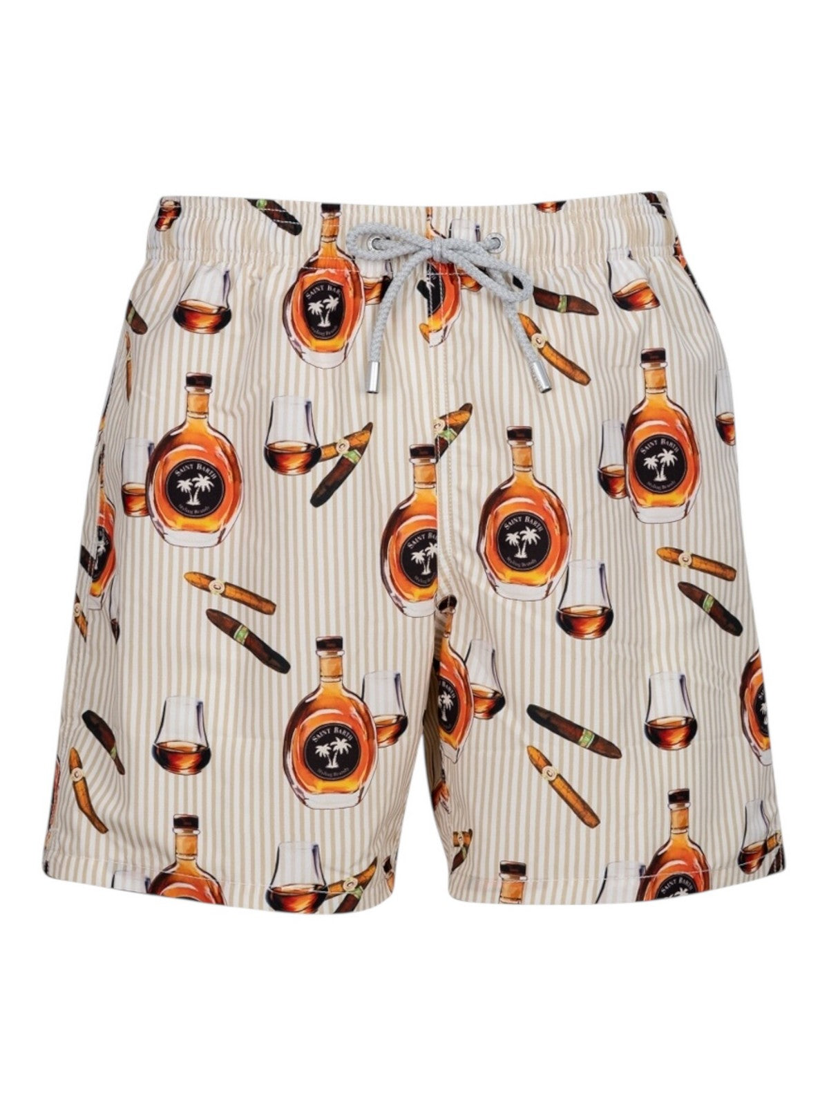 MC2 SAINT BARTH Costume da bagno Uomo  GUSTAVIA 02242H OLD BRANDY STRIPES S 11 gioboutiqueweb