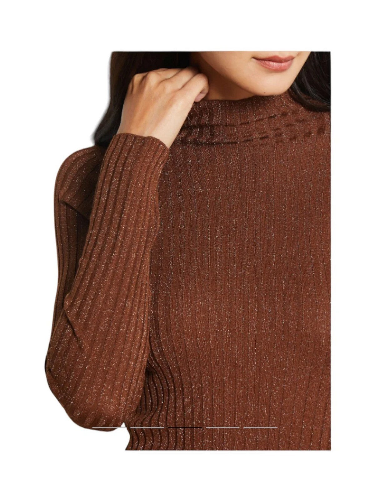 LIU JO WHITE Maglione dolcevita Donna  MF5389MS46J A4305 Toasted coconut met