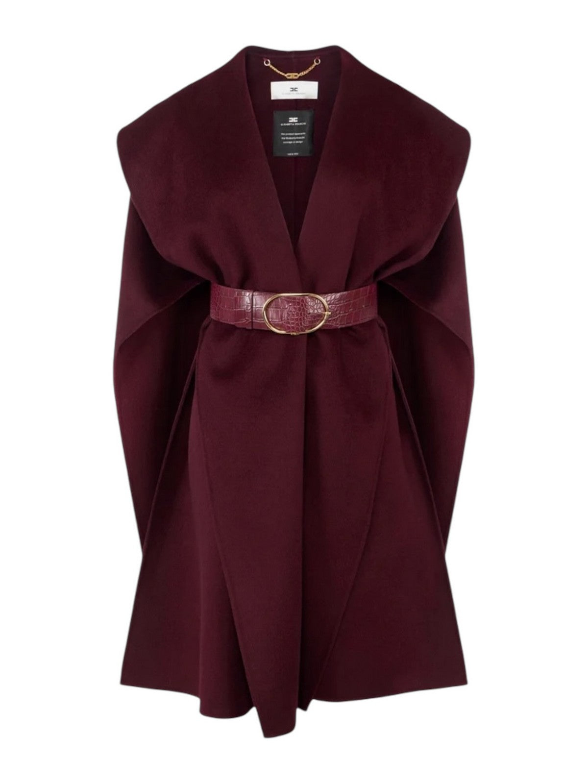 ELISABETTA FRANCHI Cappotto Donna  CP67D56E2 EA4 MERLOT gioboutiqueweb