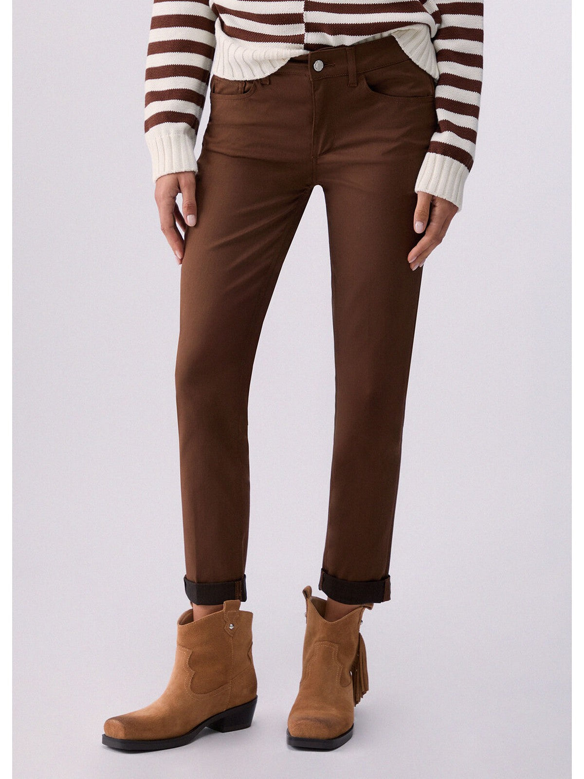 LIU JO WHITE Pantalone Donna  WA6255T7144 81027 BISCOTTO gioboutiqueweb