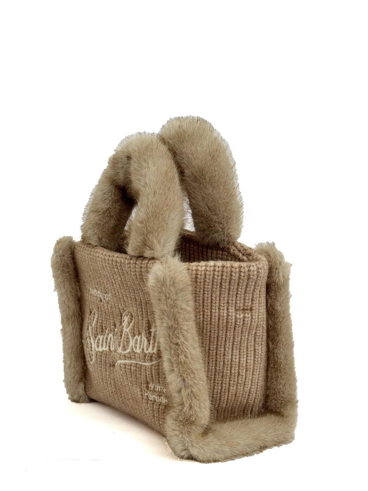 MC2 SAINT BARTH Borsa Donna  VANITY MINI SHEARLING RIB 00295I FUR 11 EMB