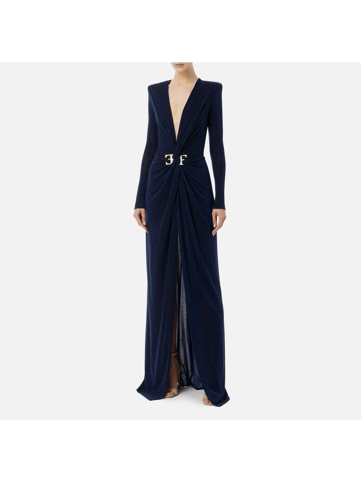 ELISABETTA FRANCHI Abito Donna  AB72447E2 B75 Blu gioboutiqueweb