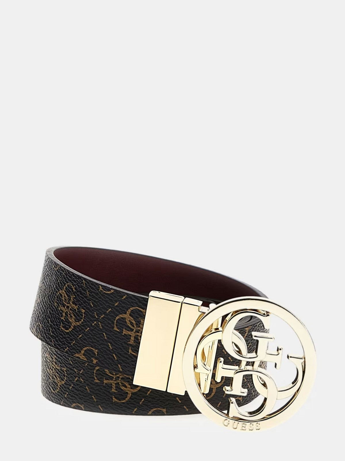Guess Woman Belt Noelle Adj & Rev Pan Bw9062 P4135 BNL Marrone
