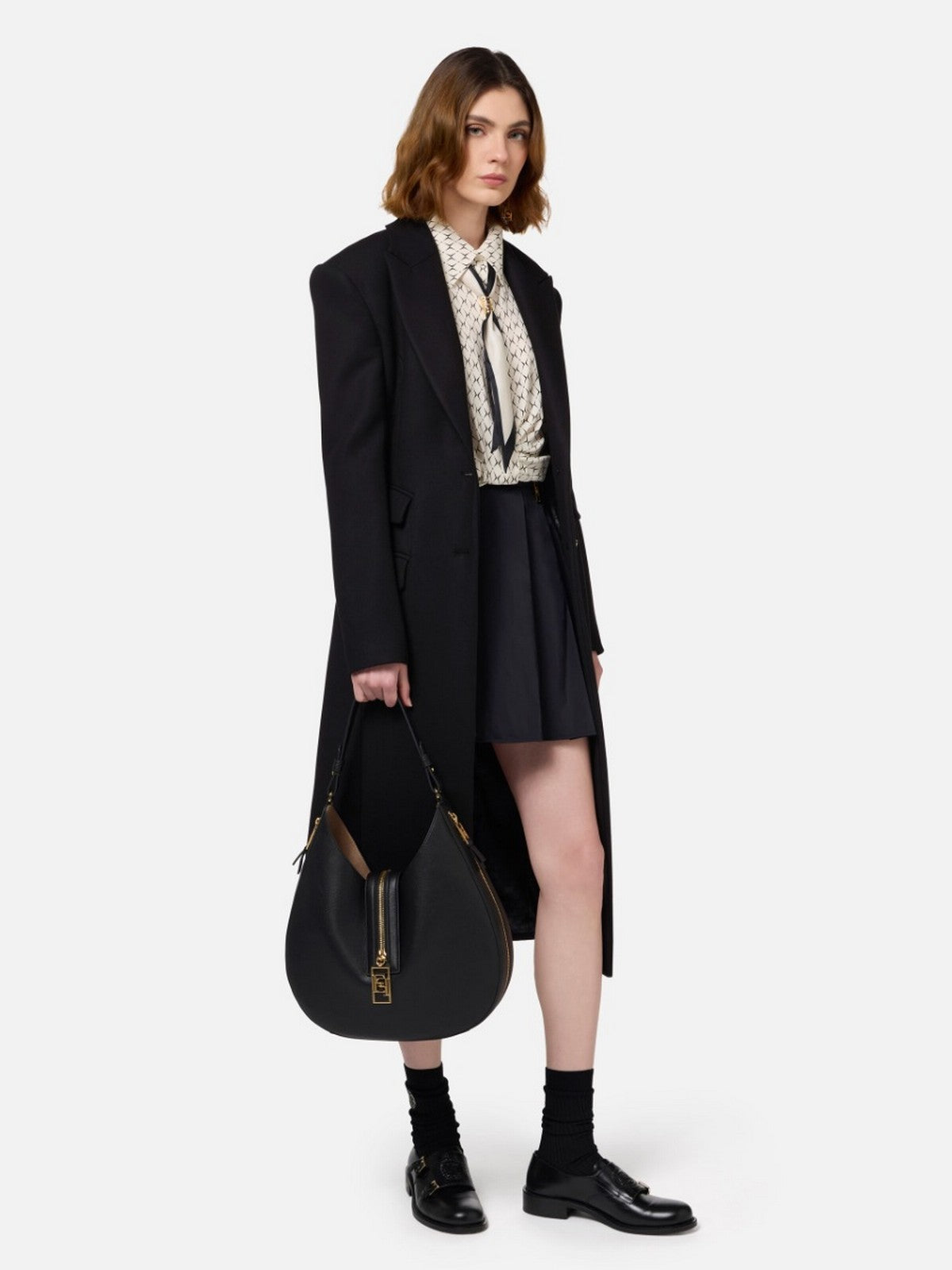 ELISABETTA FRANCHI Cappotto Donna  CP00146E2 110 Nero gioboutiqueweb