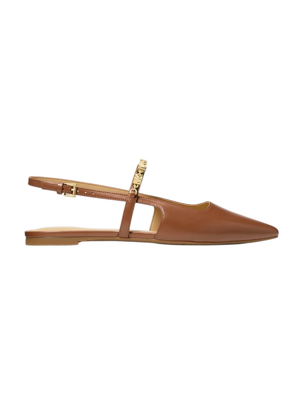 MICHAEL KORS Sandalo Donna DINA FLEX SLING FLAT 40R6DIFP2L 230 LUGGAGE gioboutiqueweb