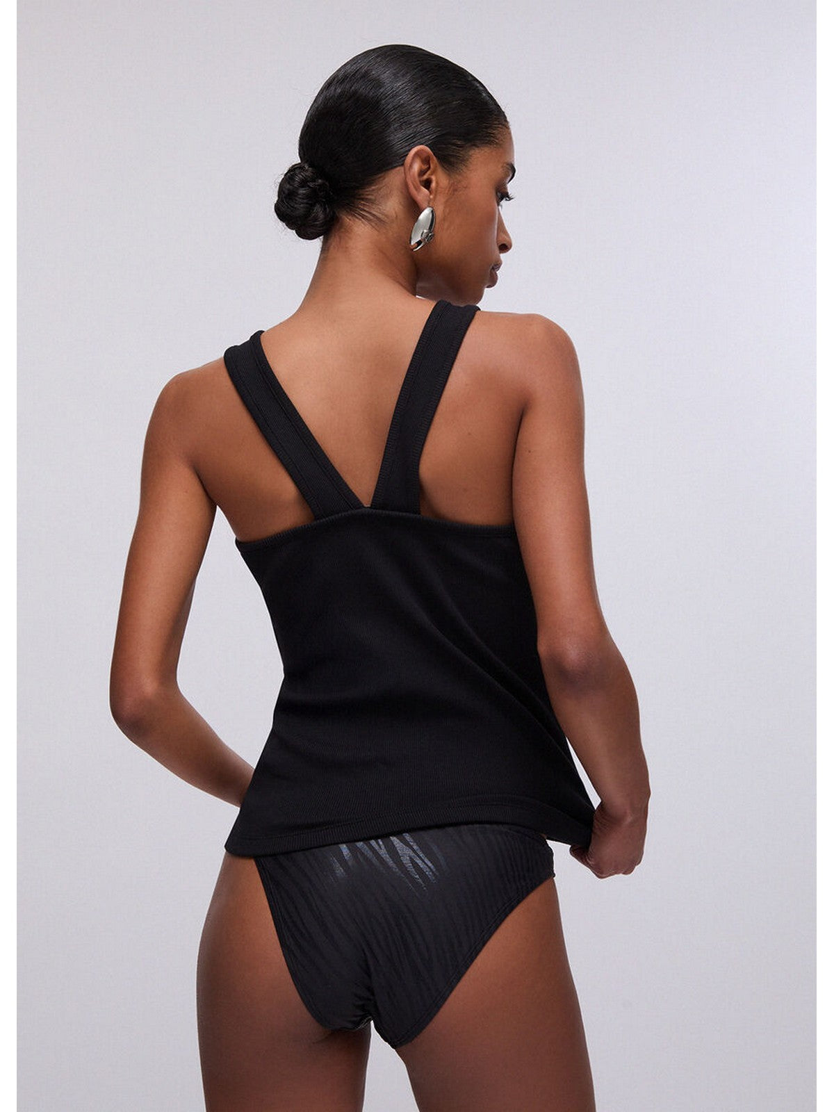 LIU JO BEACHWEAR Top Donna  VA6122J4822 22222 Nero gioboutiqueweb