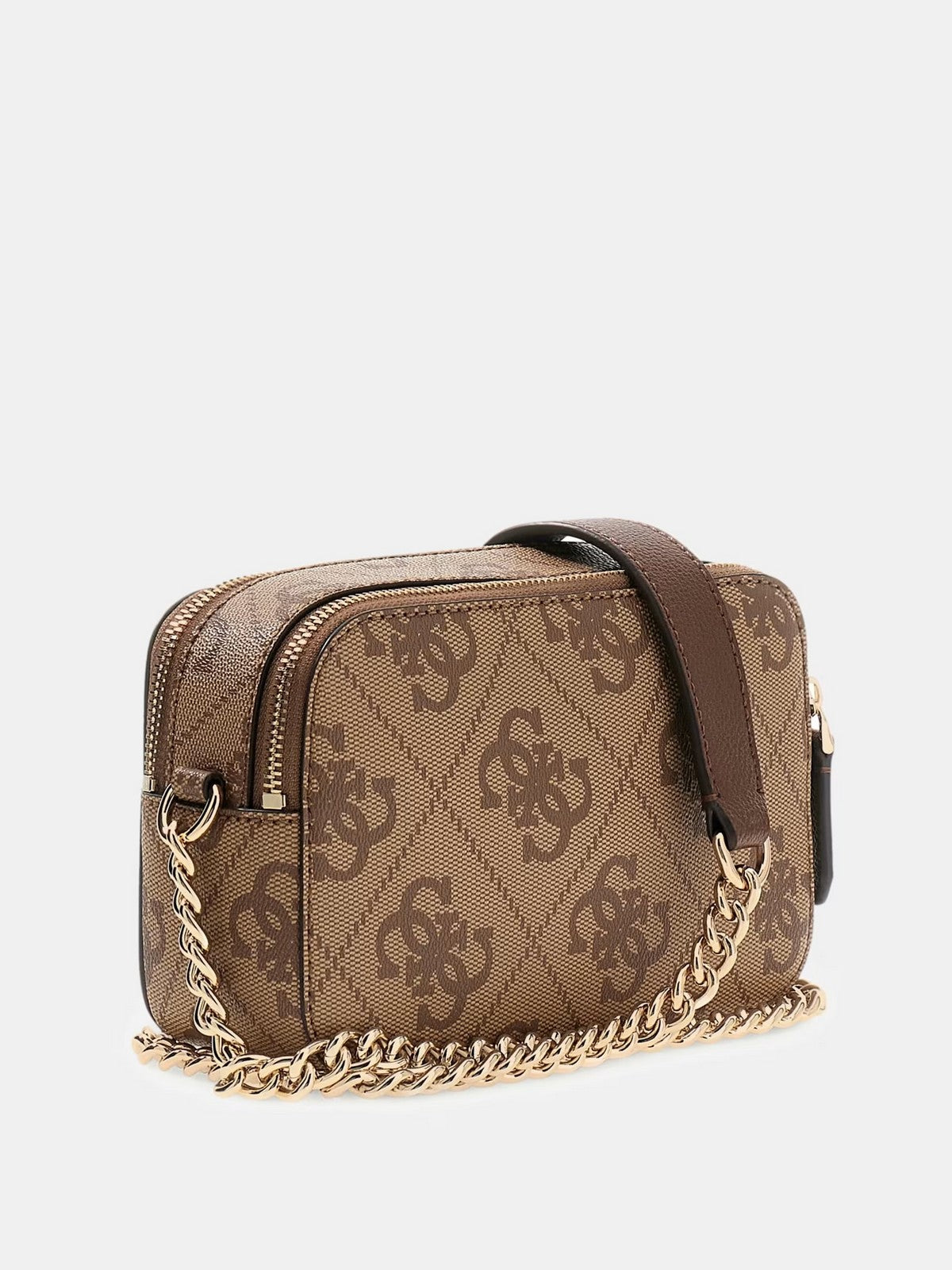GUESS Borsa Donna NOELLE II CROSSBODY CAMERA HWSO96 72140 LGW LATTE LOGO/BROWN gioboutiqueweb