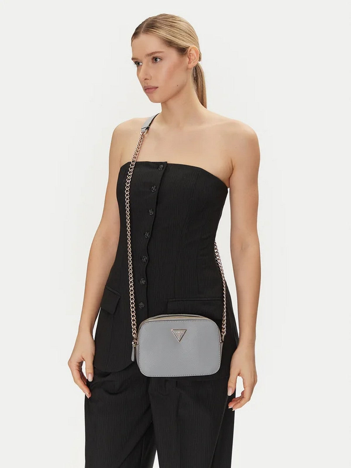 GUESS Borsa Donna NOELLE CROSSBODY CAMERA HWZG78 79140 LVG Grigio gioboutiqueweb