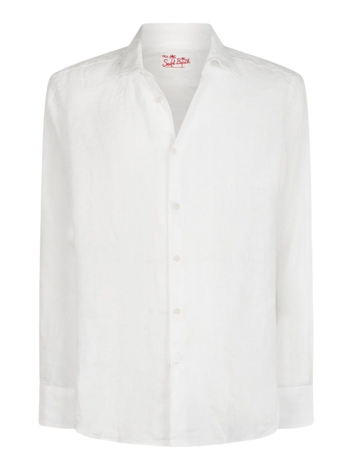 MC2 Saint Barth Men's Shirt Pamplona 01520F White
