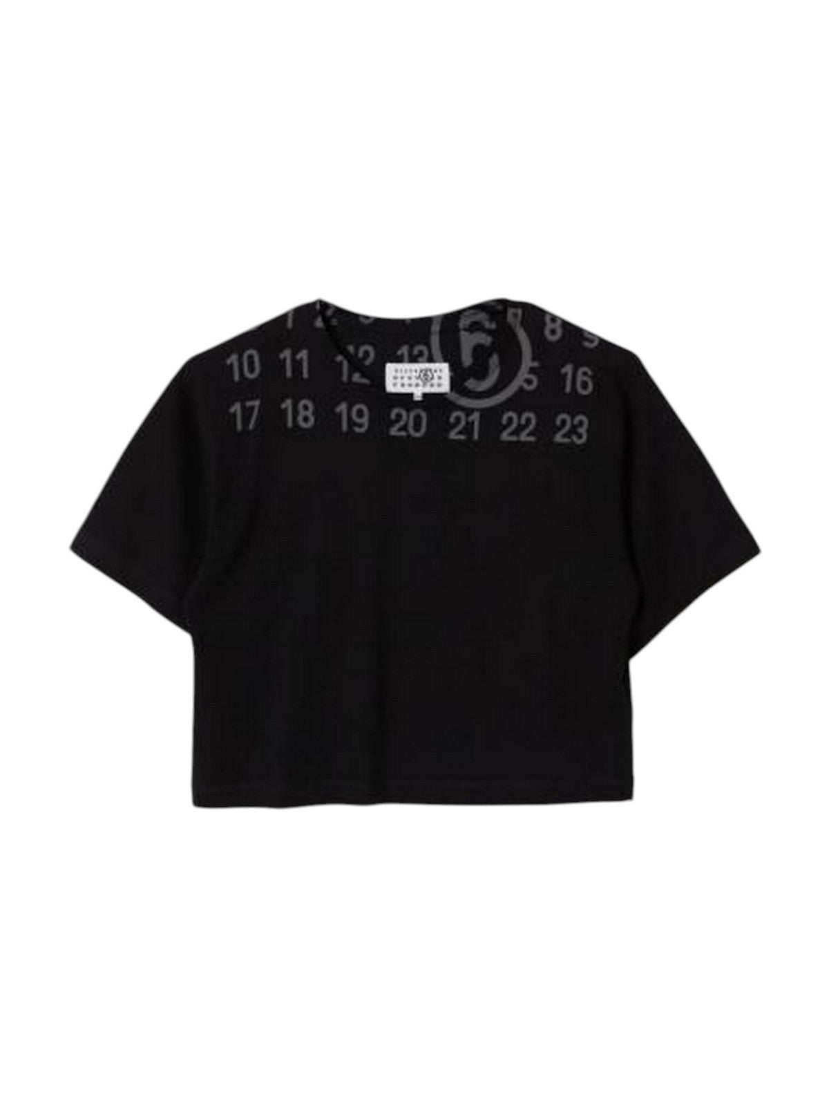 MM6 T-shirt Unisex bambino  M61017 MM02Y M6900 BLACK