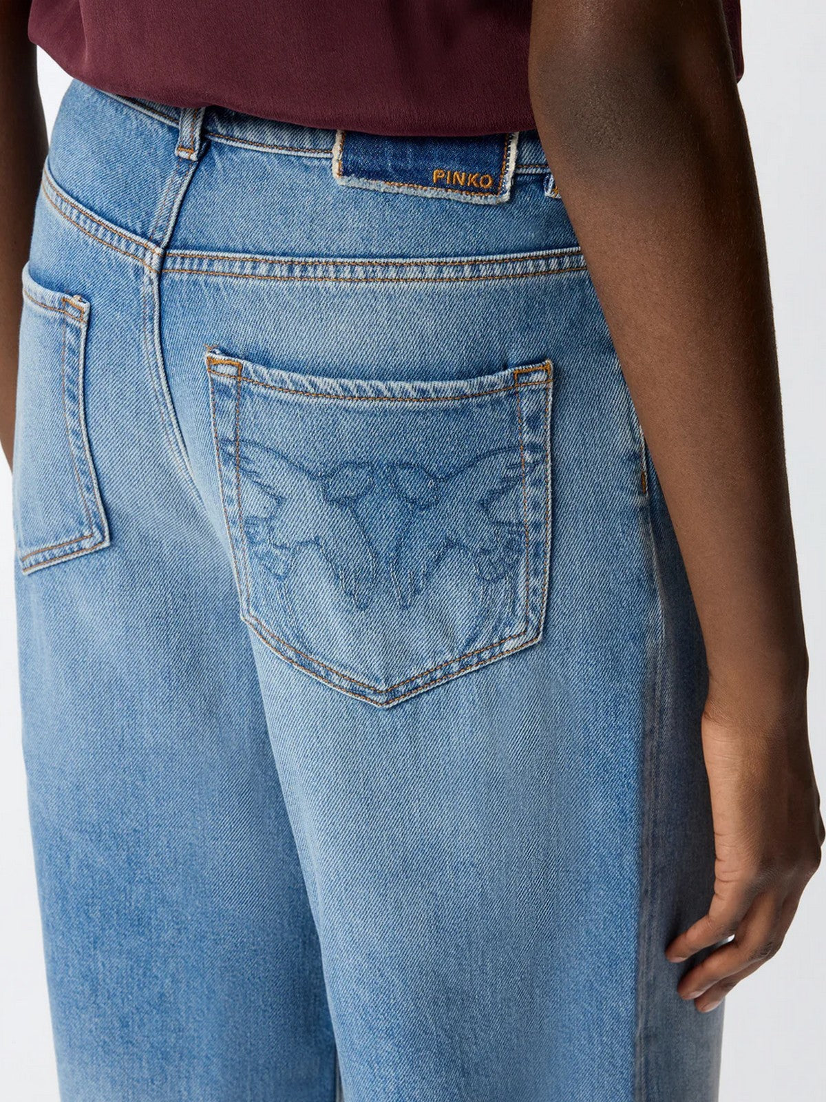 PINKO Jeans Donna ESTELLE EGG DIRTY 103857-A341 PJF LAVAGGIO VINTAGE gioboutiqueweb