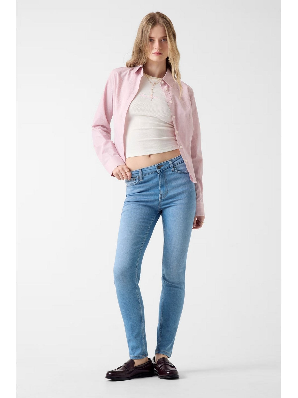 GUESS Jeans Donna GJ G05 HIGH RISE SKINNY W5YA92 D7043 IGHD IN LIGHT SHINE