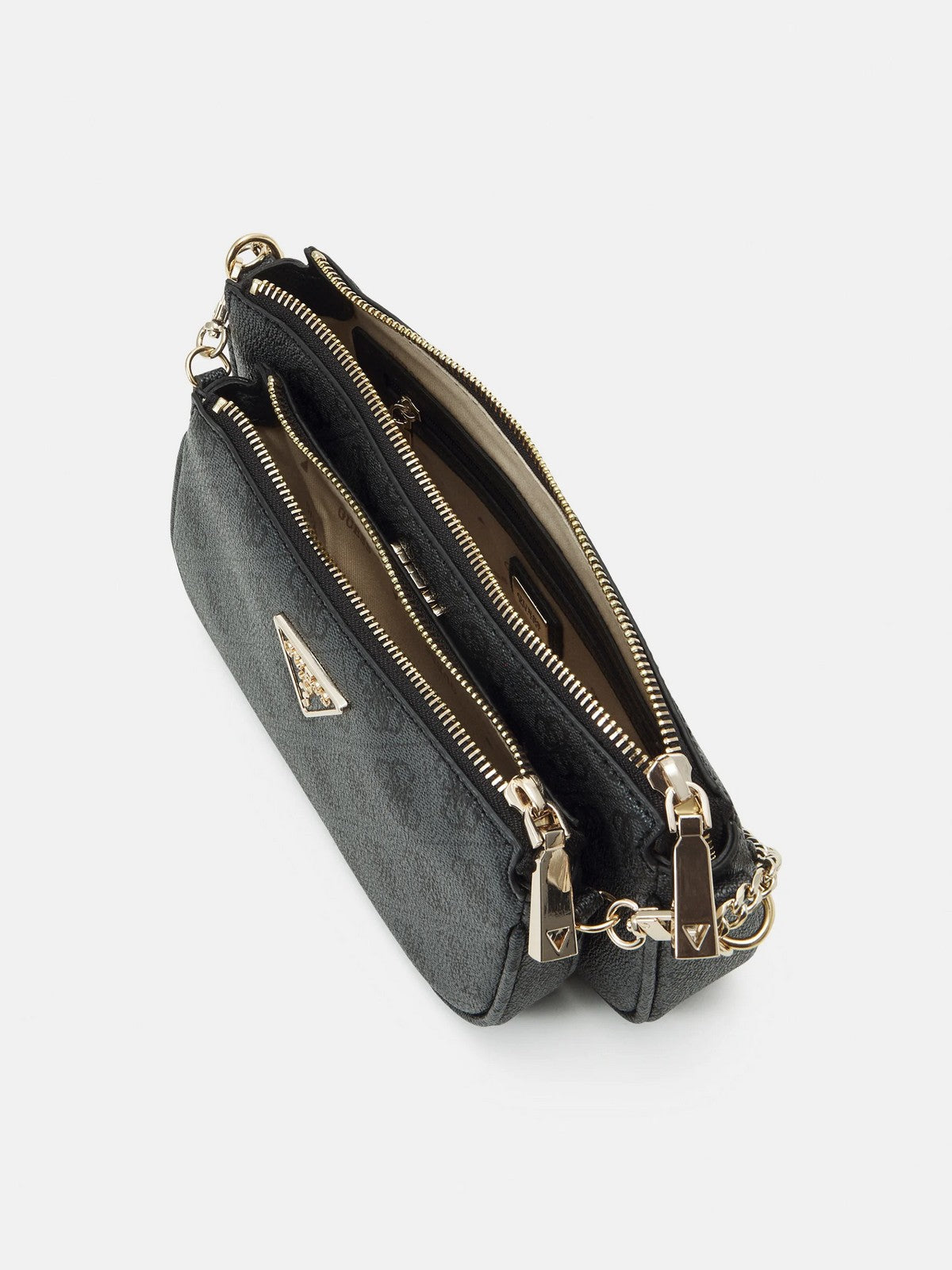 GUESS Borsa Donna NOELLE DBL POUCH CROSSBODY HWBG78 79710 CLO Grigio gioboutiqueweb