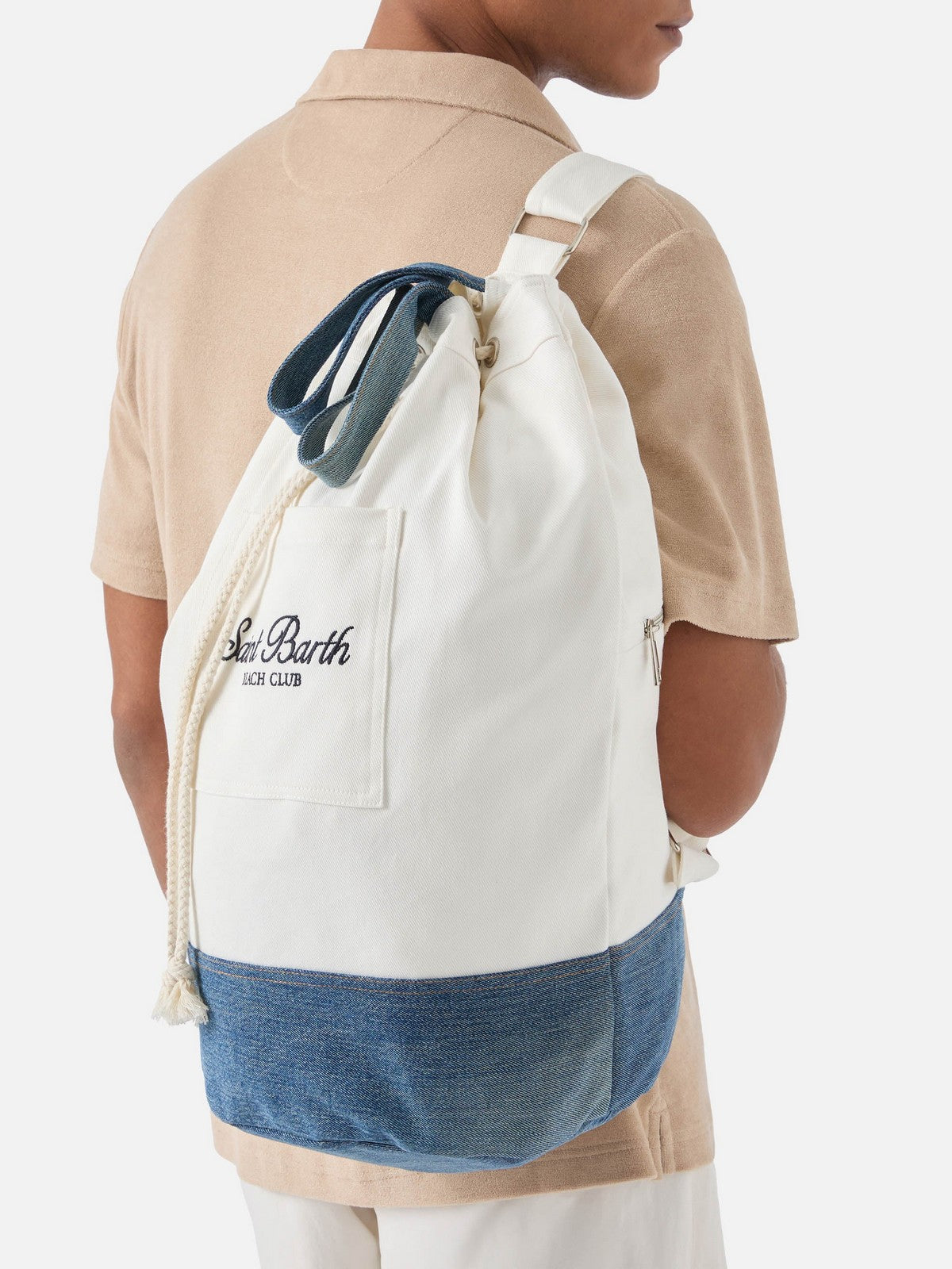 MC2 SAINT BARTH Zaino Donna  BEACH BACKPACK 00895L BIANCO gioboutiqueweb