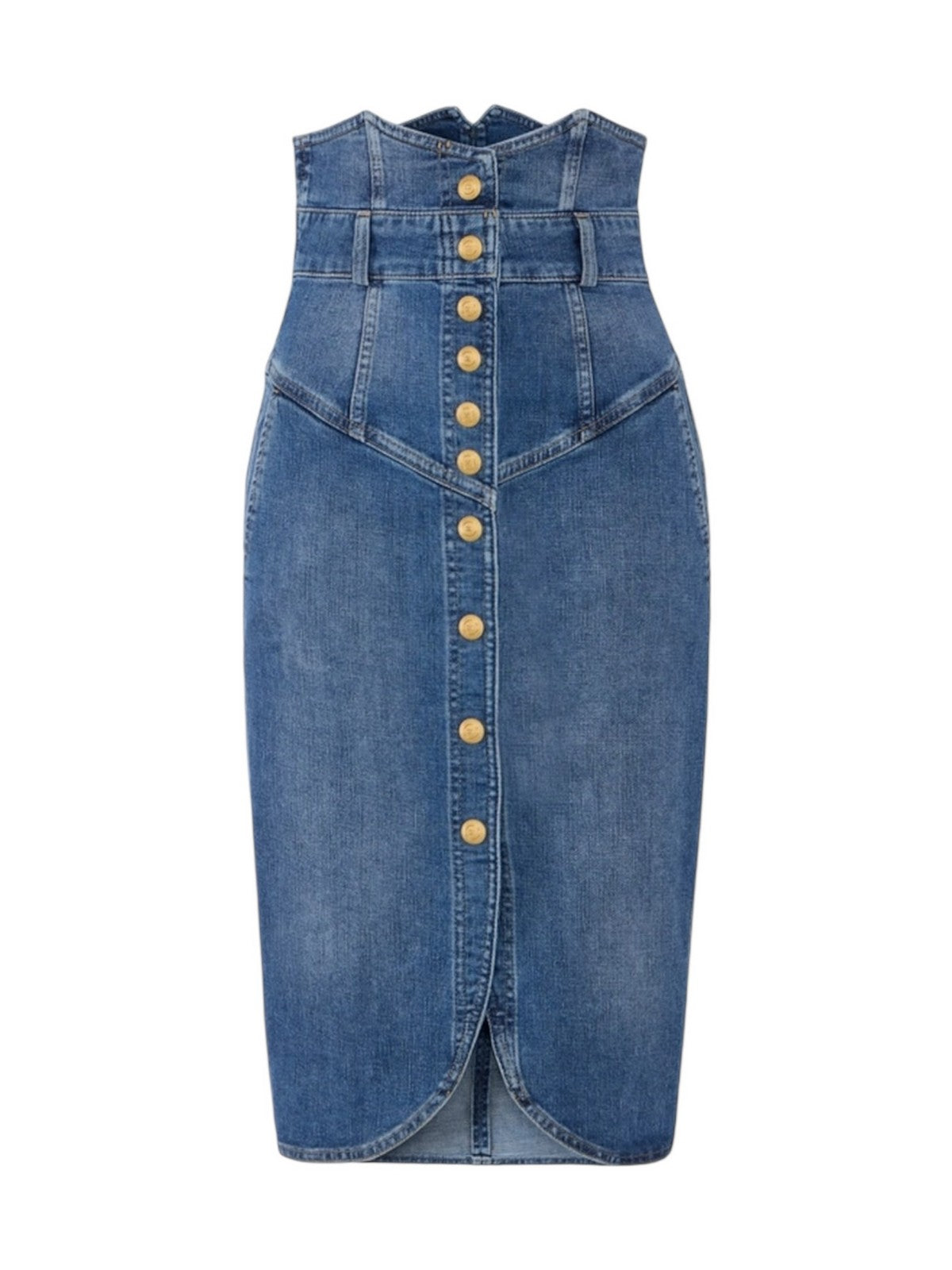 ELISABETTA FRANCHI Gonna Donna  GJ41I61E2 139 BLUE VINTAGE gioboutiqueweb