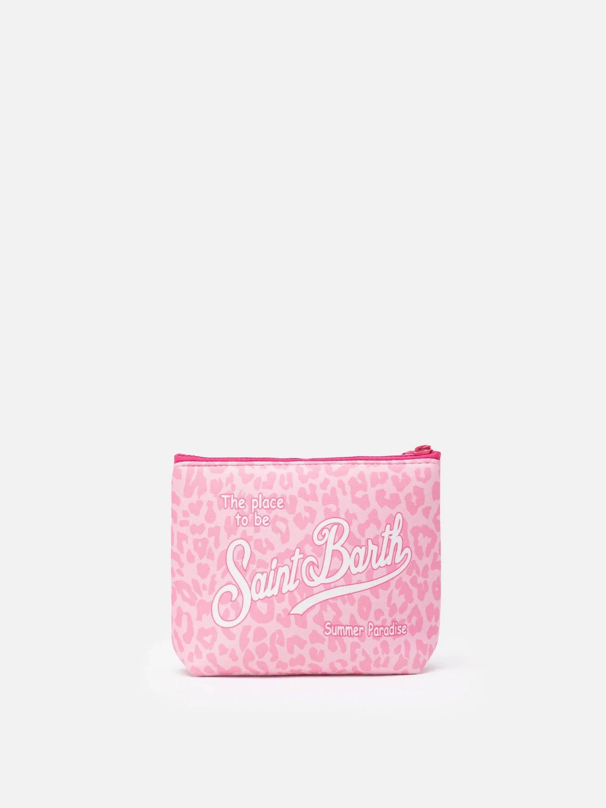 MC2 SAINT BARTH Pochette Unisex adulto  ALINE 03479L PASTEL LEOPARD 21 gioboutiqueweb
