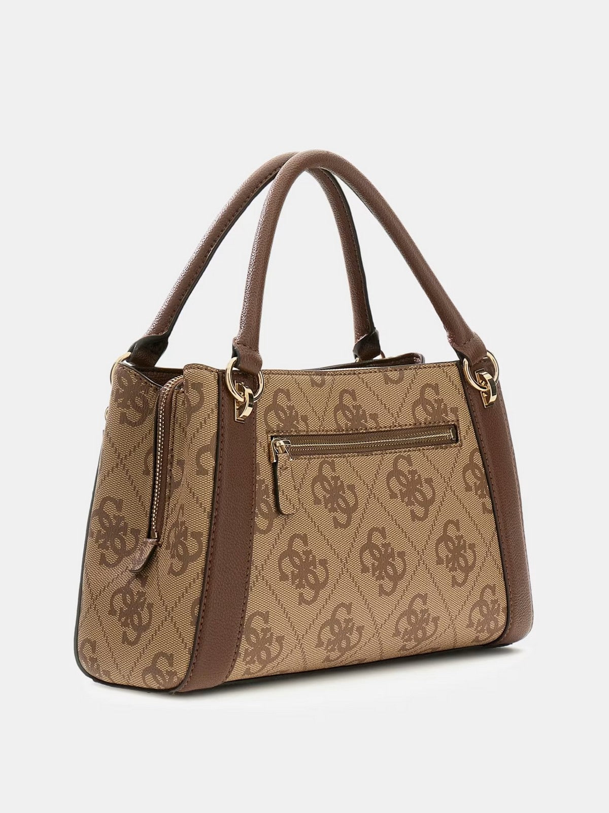 GUESS Borsa Donna KARNILLA LOGO GFRIEND SATHEL HWOS99 01060 LGW LATTE LOGO/BROWN gioboutiqueweb