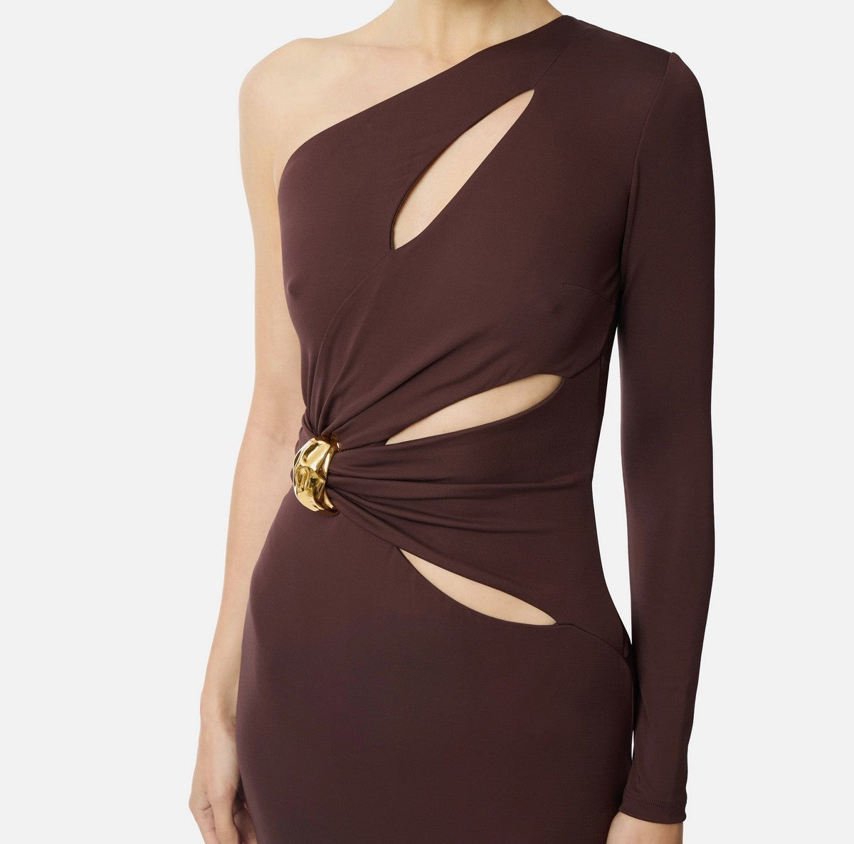 ELISABETTA FRANCHI Abito Donna  ABR2561E2 644 CACAO gioboutiqueweb