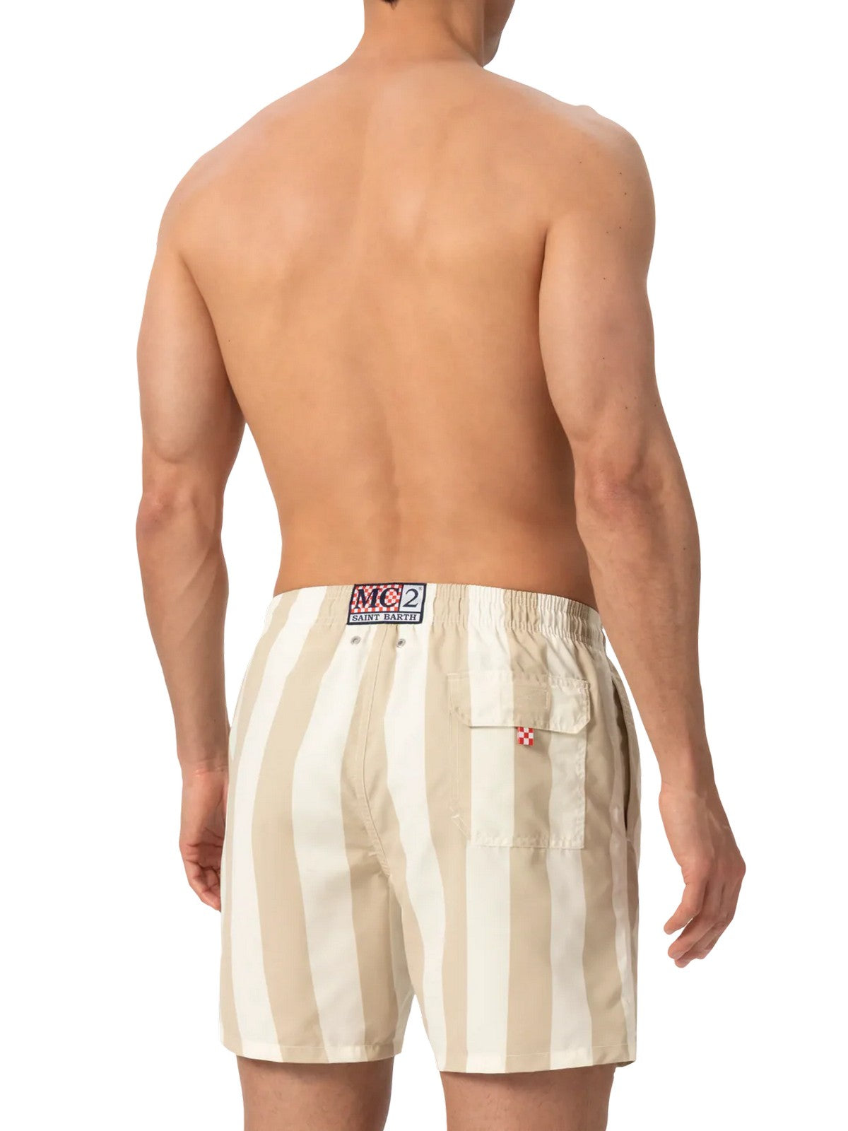 MC2 SAINT BARTH Costume da bagno Uomo  SYROS 04060L STRIPES POP V 1110 EMB gioboutiqueweb