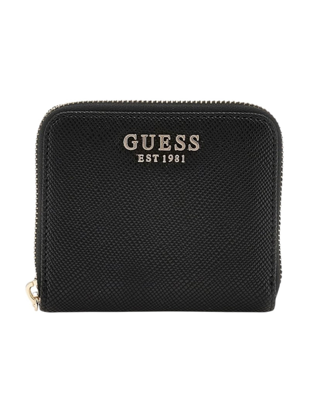 GUESS Portafoglio Donna LAUREL SLG SMALL ZIP AROUND SWZG85 00137 BLA Nero gioboutiqueweb