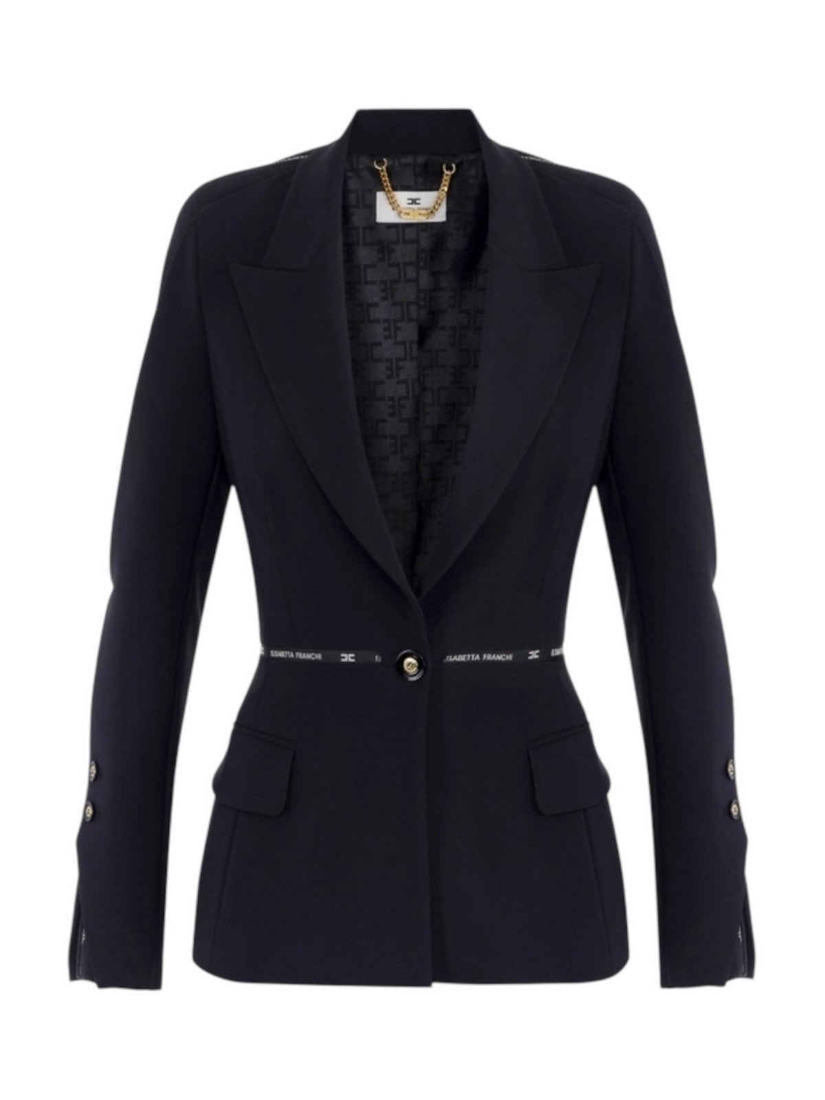 ELISABETTA FRANCHI Giacca Donna  GI17156E2 110 Nero gioboutiqueweb