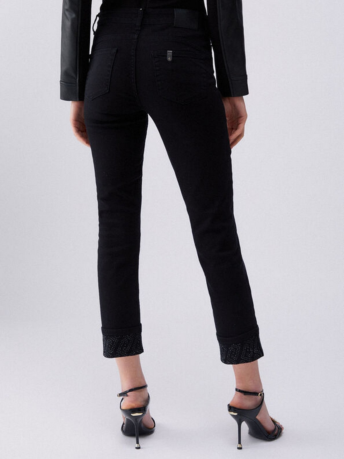 LIU JO BLUE DENIM Pantalone Donna  UA6006T2594 22222 Nero gioboutiqueweb
