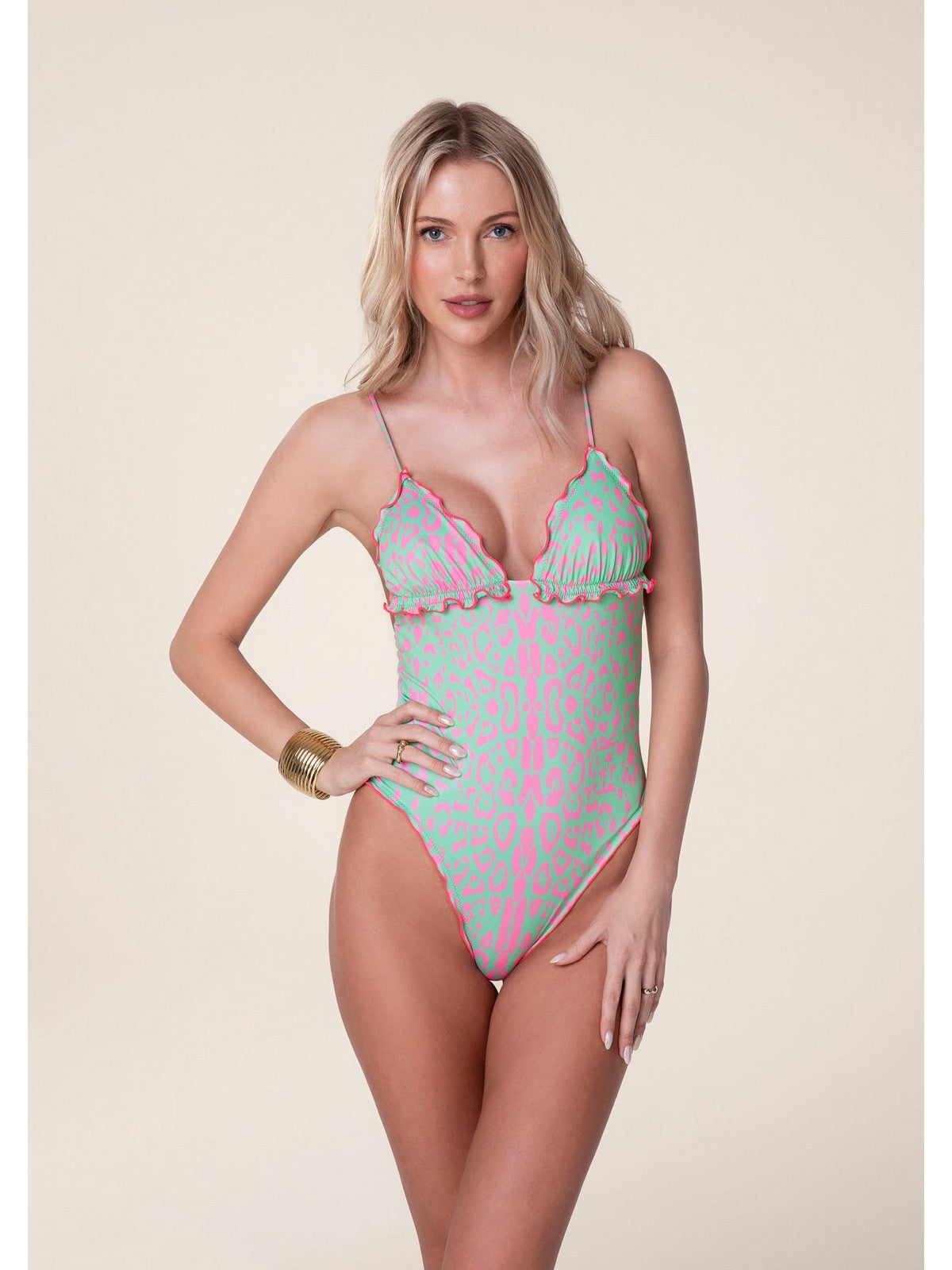 F**K Costume da bagno Donna  FK24-1342X02 Multicolore gioboutiqueweb