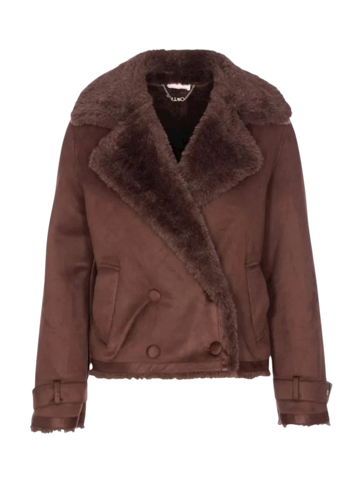 LIU JO WHITE Giubbino Donna  MF5334E0911 90915 CIOCCOLATO gioboutiqueweb