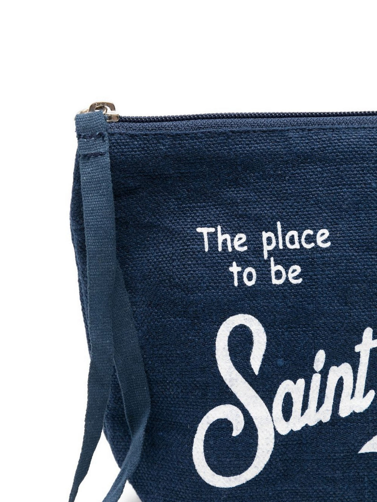 MC2 SAINT BARTH Pochette Unisex adulto  ALINE LINEN 00119L LINEN 61 BLUE NAVY gioboutiqueweb