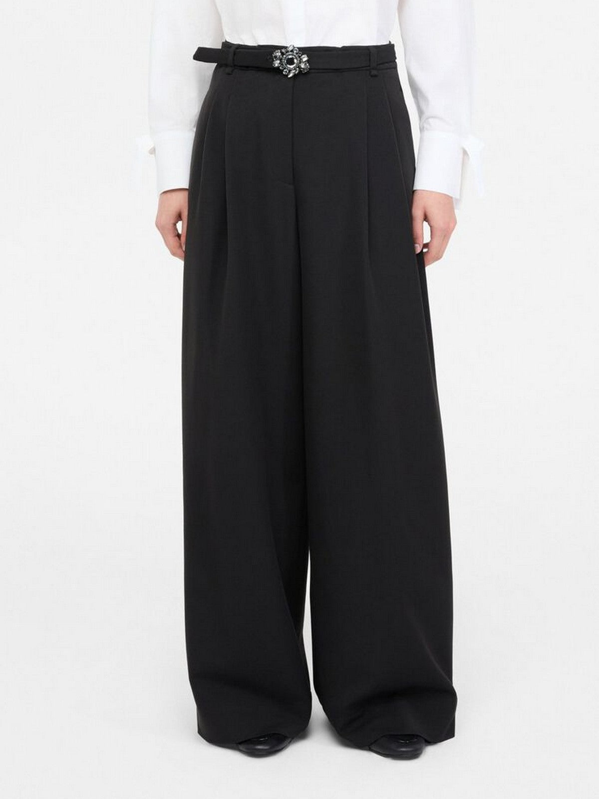 LIU JO WHITE Pantalone Donna  MF5269TS224 22222 Nero