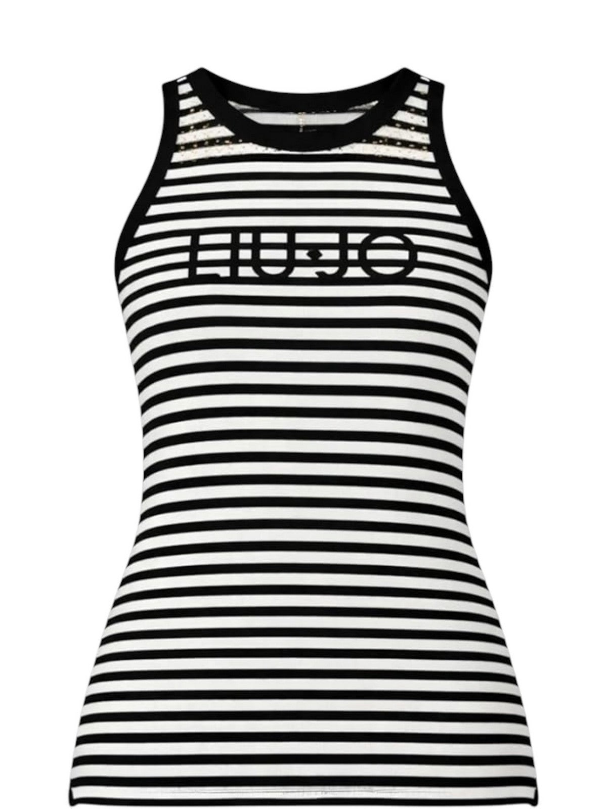 LIU JO BEACHWEAR Canotta Donna  VA6102J3908 09096 NERO/BIANCO