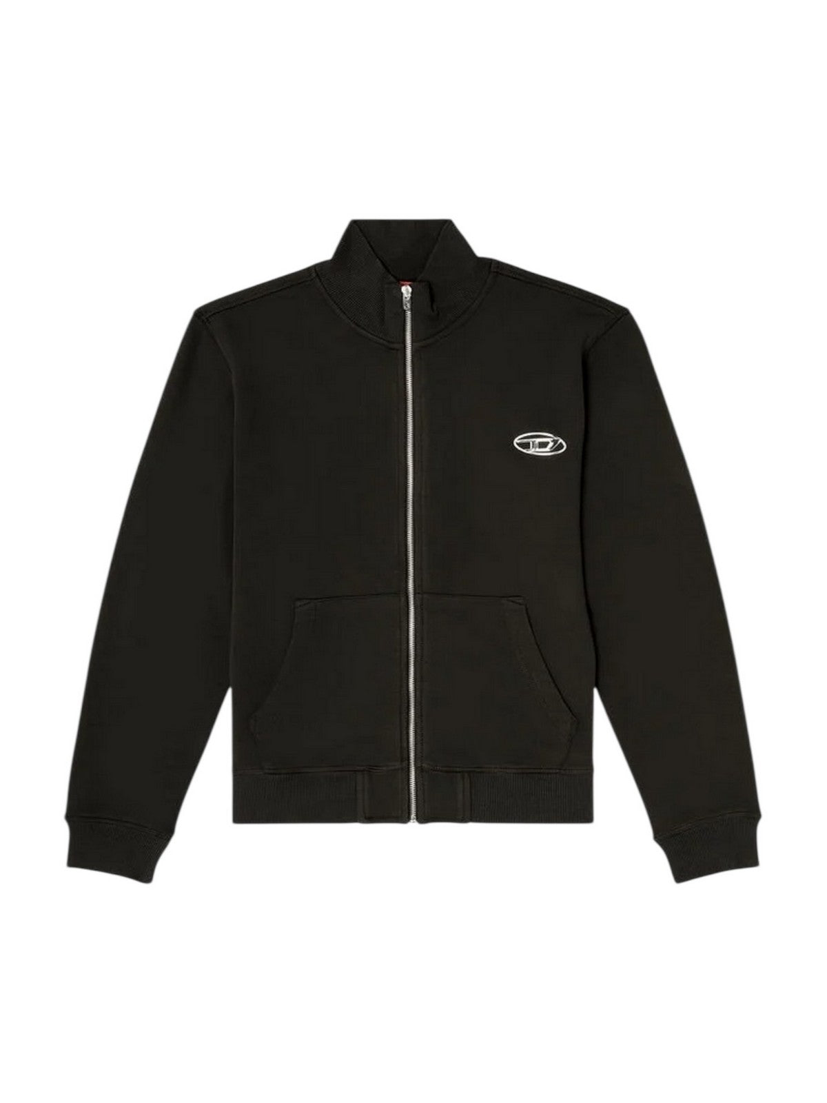 DIESEL Men's Sweatshirt S-GINN-ZIP-IOD SWEATSHIRT A21873 0BKBW 900 001 - BLACK
