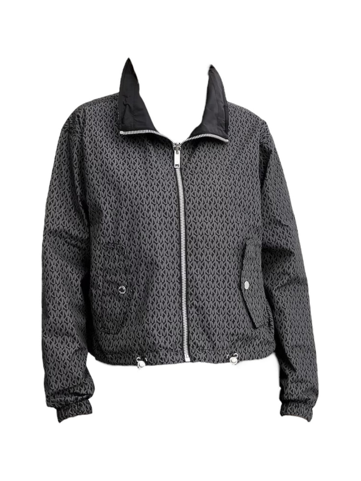 MICHAEL KORS Giubbino Donna REVERSIBLE MK LOGO JKT MT520IMJN3 034 NICKEL