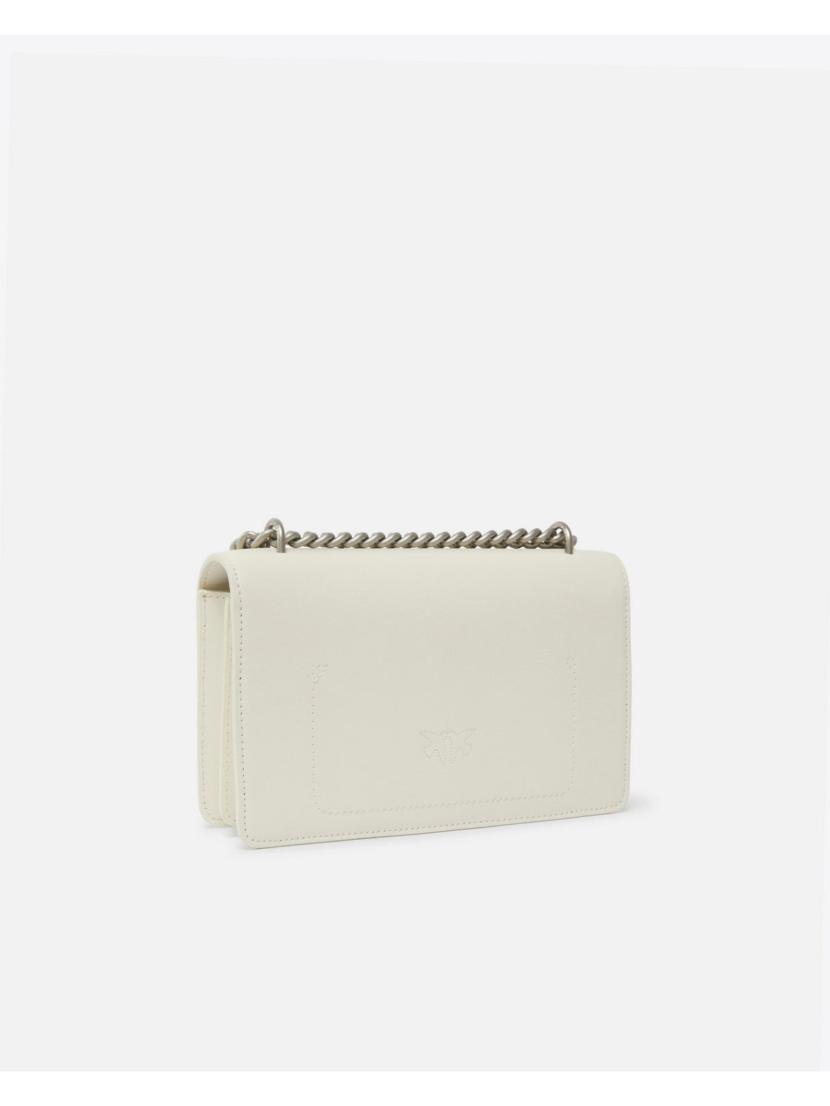 PINKO Borsa Donna Love One Mini Dc Vitello Seta 100074-A0F1 Z14O BIANCO SETA-OLD SILVER gioboutiqueweb
