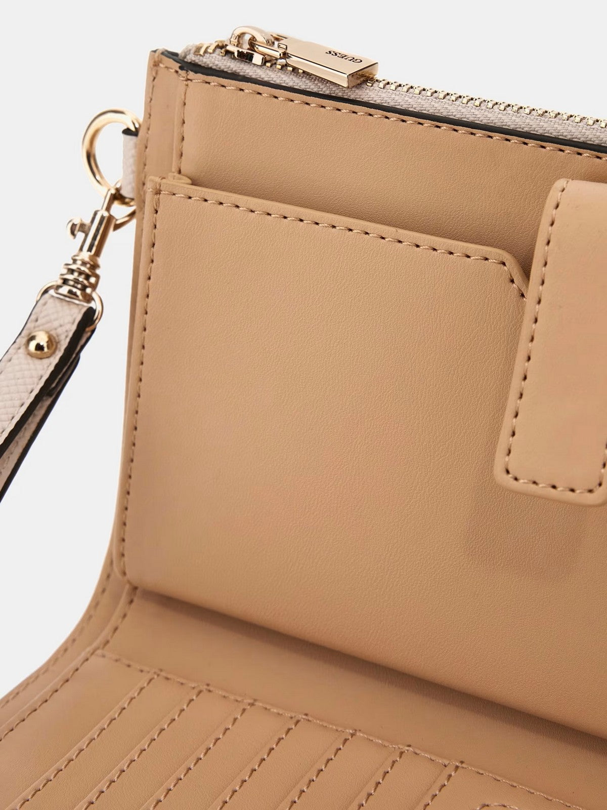 GUESS Portafoglio Donna LAUREL SLG DBL ZIP ORGANIZER SWZG85 00157 BON Beige gioboutiqueweb