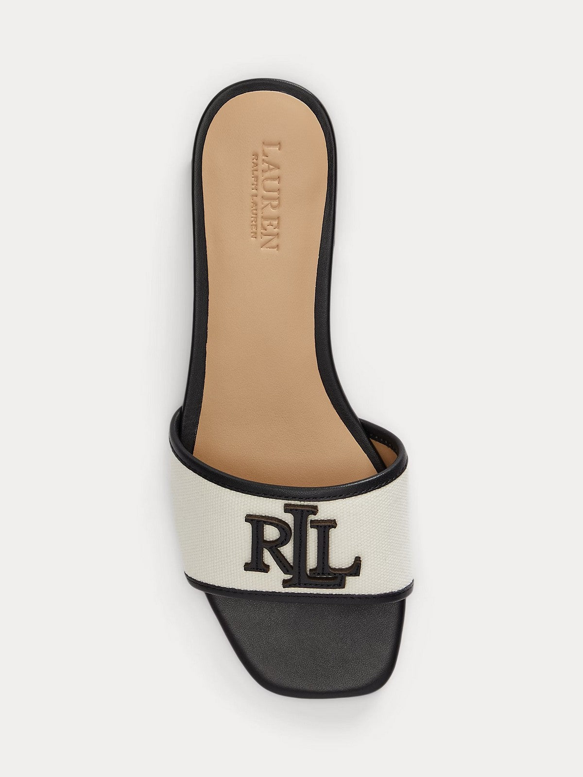 LAUREN RALPH LAUREN Ciabatta Donna EVERLEY SLD2 802P04395 004 NATURAL/BLACK