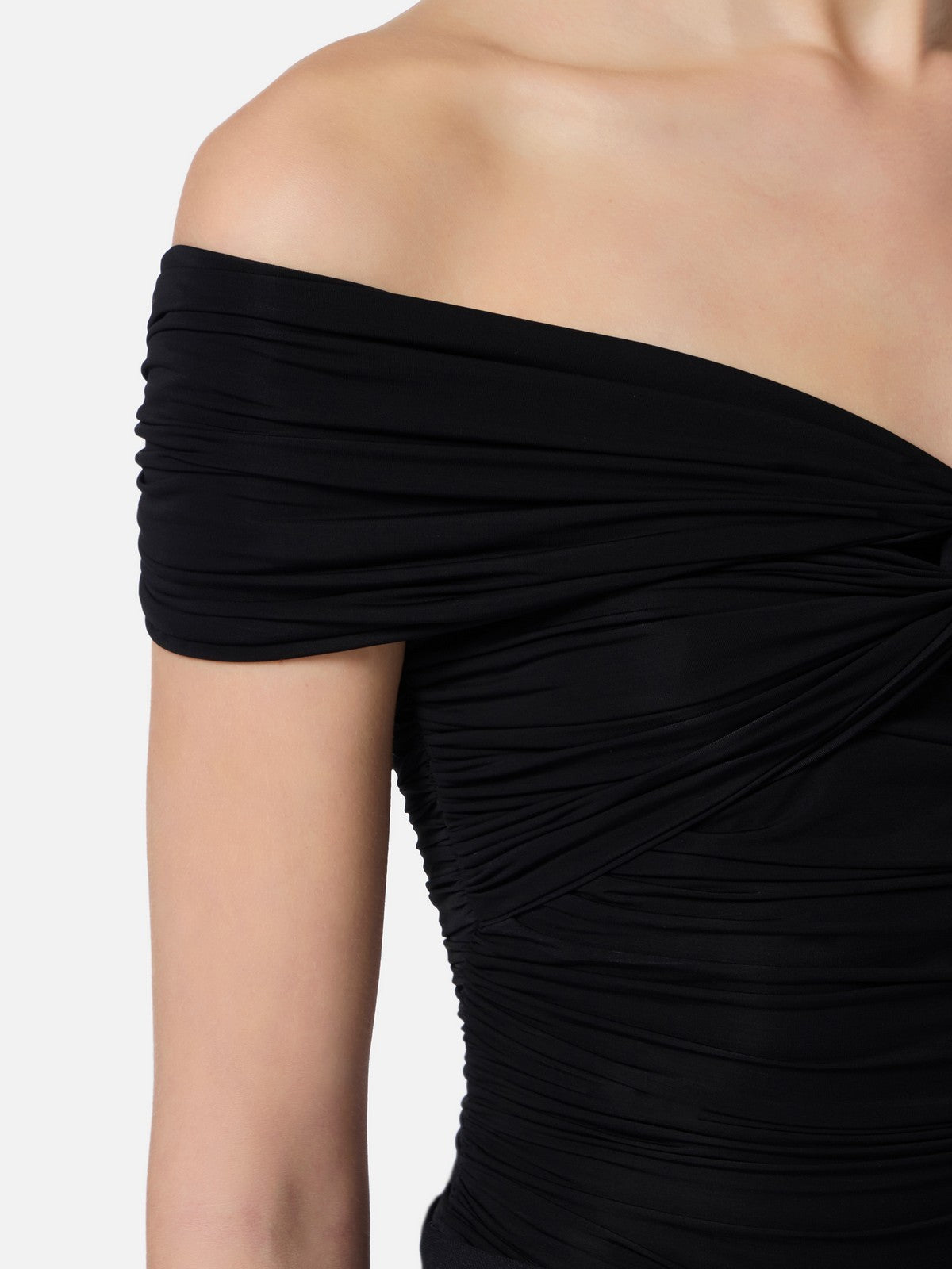 ELISABETTA FRANCHI Top Donna  TO03852E2-110 Nero gioboutiqueweb