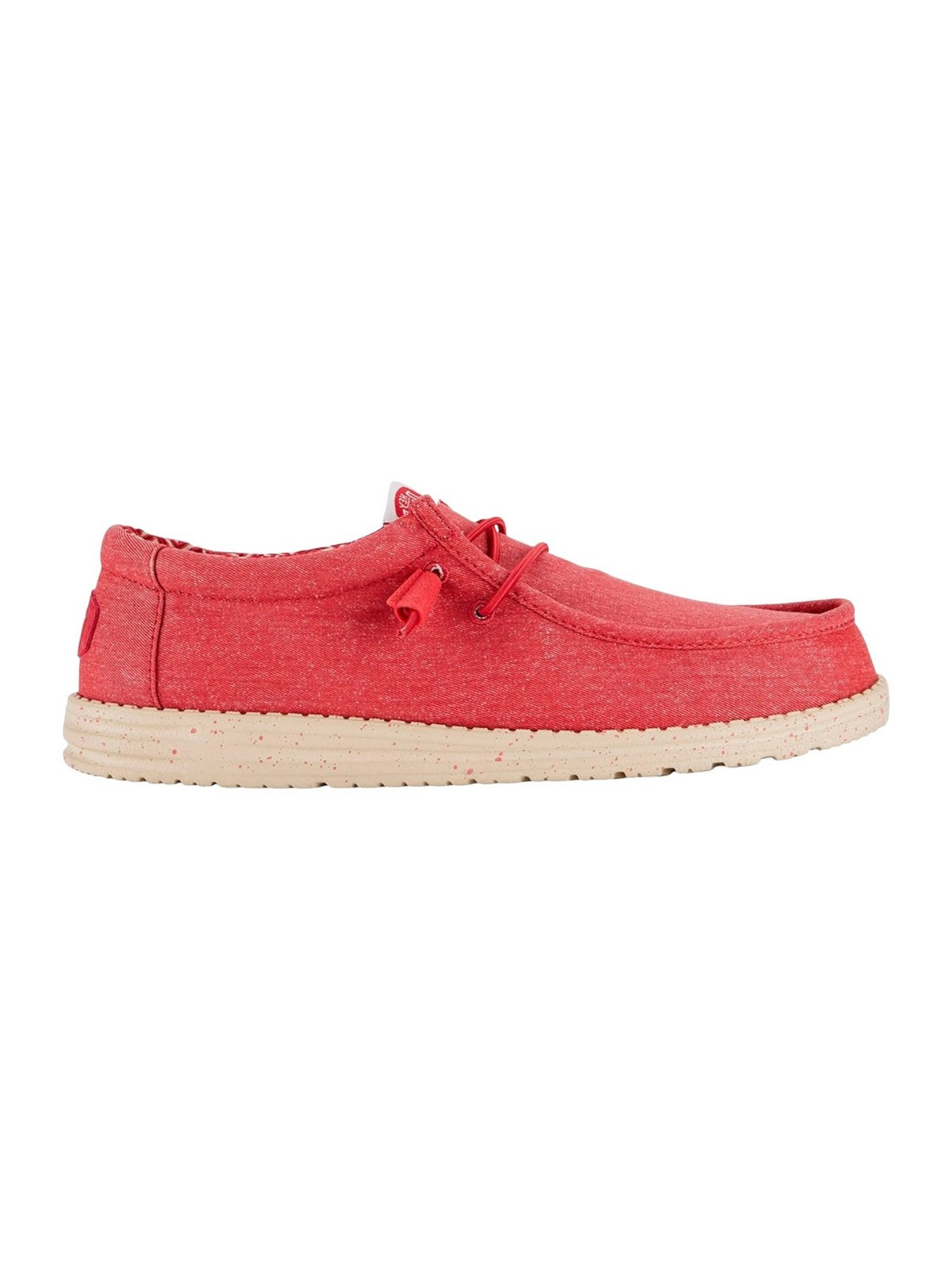 HEY DUDE Mocassino Uomo Wally Canvas HD.40700 6VF Rosso gioboutiqueweb