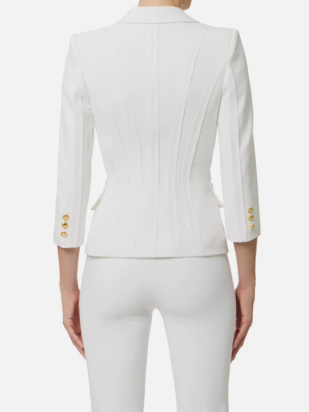 ELISABETTA FRANCHI Giacca Donna  GI21861E2 360 Avorio gioboutiqueweb