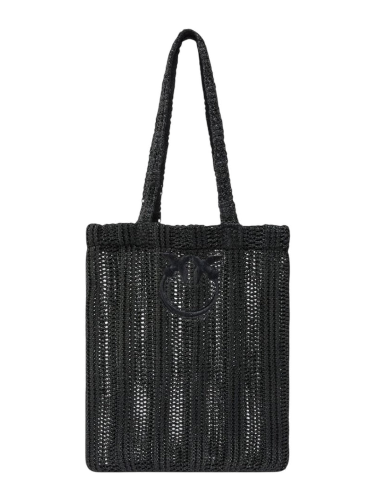 PINKO Borsa Donna EASY TOTE BAG RAFIA 106728-A39Y Z99 NERO LIMOUSINE gioboutiqueweb